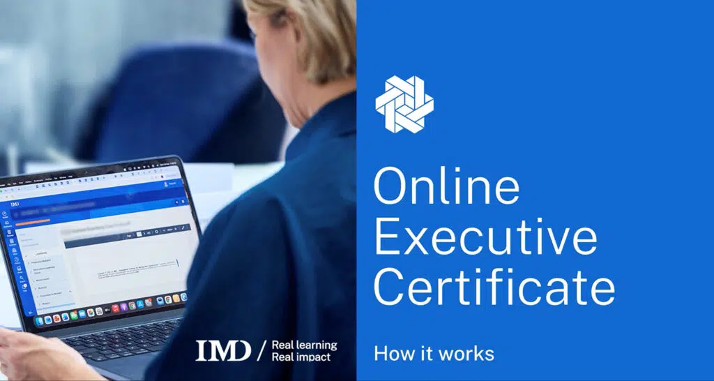 IMD Online Executive Certificate: How it works - IMD Business School