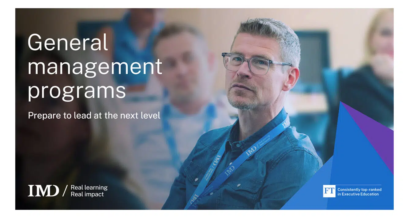 IMD's general management program cover brochure - IMD Business School
