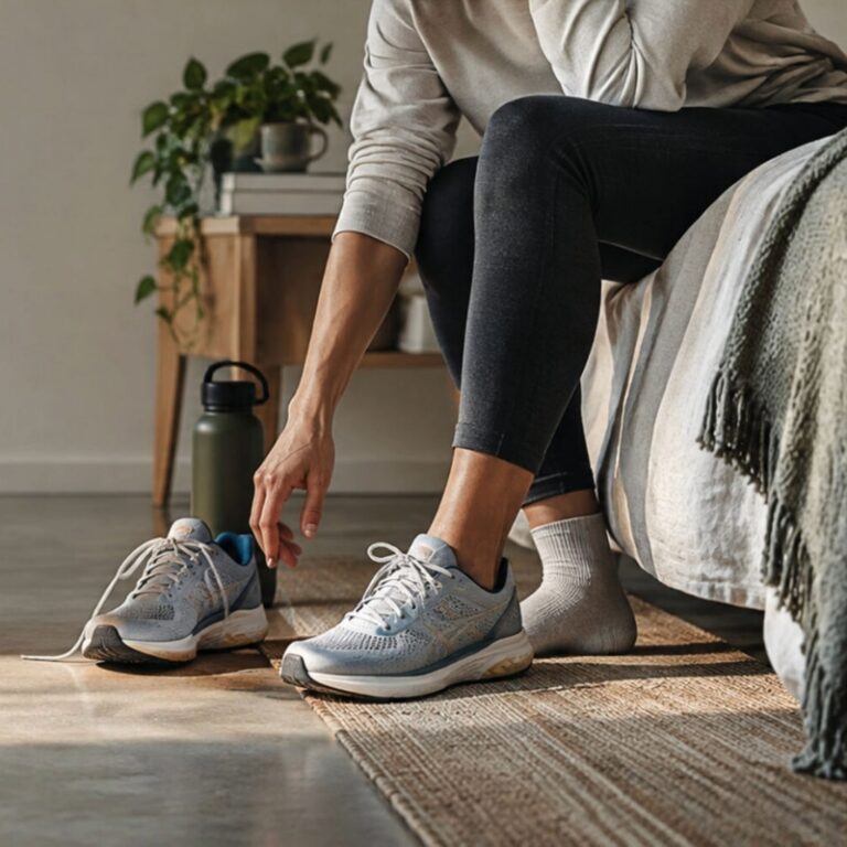 Lasting change begins with small actions. The image illustrates the first step in building new habits and overcoming the discomfort of personal growth