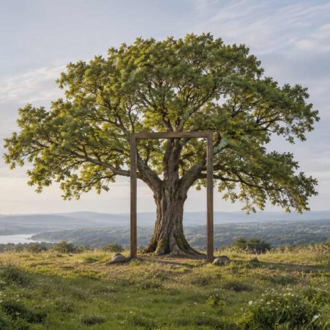 Landscape with tree